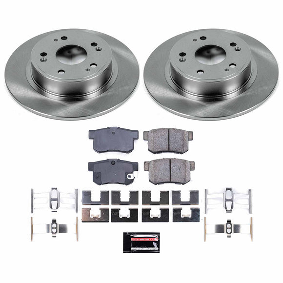 PowerStop OE Stock Replacement Low-Dust Ceramic Brake Pad and Rotor Kit