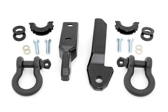 Rough Country Tow Hook to Shackle Bracket D-Ring For Chevy GMC C1500 K1500 88-99