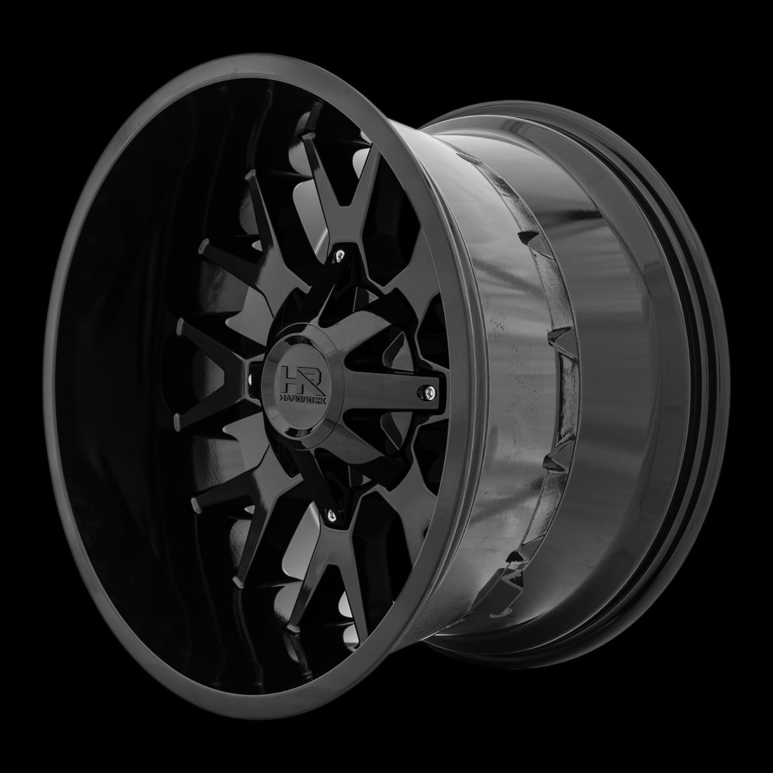 20x12 Hardrock Affliction Gloss Black 5x127/139.7 ET-44 wheel/rim