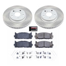 PowerStop Semi-Coated Rotor and Low-Dust Ceramic Brake Pad Kit