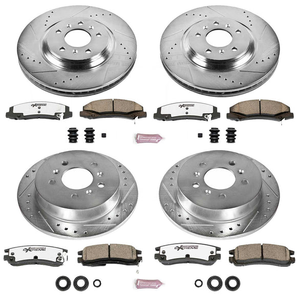 PowerStop Z26 Street Performance Ceramic Brake Pad and Drilled & Slotted Rotor K