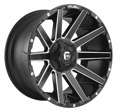 20X10 Fuel D616 Contra Matte Black Milled 5X114.3/5X127 ET-18 wheel/rim