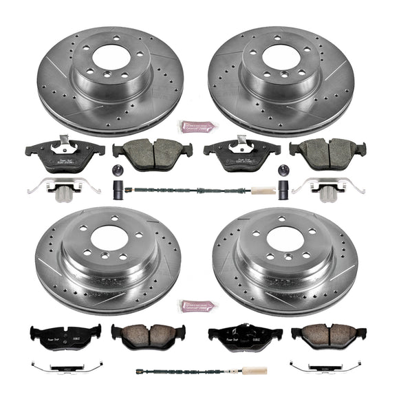 PowerStop Z23 Daily Driver Carbon-Fiber Ceramic Brake Pad and Drilled & Slotted
