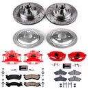 PowerStop Z23 Daily Driver Carbon-Fiber Ceramic Pads Drilled & Slotted Rotor & C