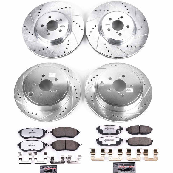PowerStop Z26 Street Performance Ceramic Brake Pad and Drilled & Slotted Rotor K