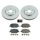 PowerStop Genuine Geomet Coated Rotor and Low-Dust Ceramic Brake Pad Kit