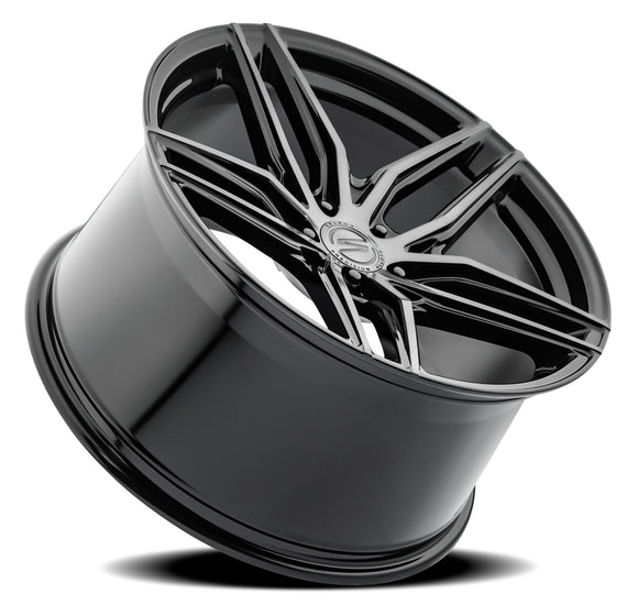 20x9 Select Precision Alloys Shadow Black Brushed DDT 5x114.3 ET20 Wheel