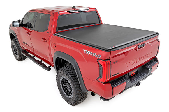 Rough Country Soft Roll Up Bed Cover 5'7" Bed For Toyota Tundra 2WD 4WD 22-23