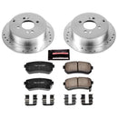 PowerStop Z23 Daily Driver Carbon-Fiber Ceramic Brake Pad and Drilled & Slotted