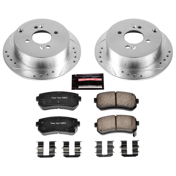 PowerStop Z23 Daily Driver Carbon-Fiber Ceramic Brake Pad and Drilled & Slotted