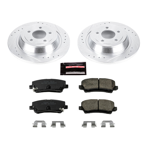 PowerStop Z23 Daily Driver Carbon-Fiber Ceramic Brake Pad and Drilled & Slotted
