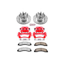 PowerStop Z36 Truck and SUV Ceramic Brake Pad, Drilled & Slotted Rotor, and Cali