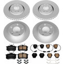 PowerStop Genuine Geomet Coated Rotor and Carbon-Fiber Ceramic Brake Pad Kit