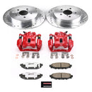 PowerStop Z26 Street Performance Ceramic Brake Pad, Drilled Slotted Rotor, and C