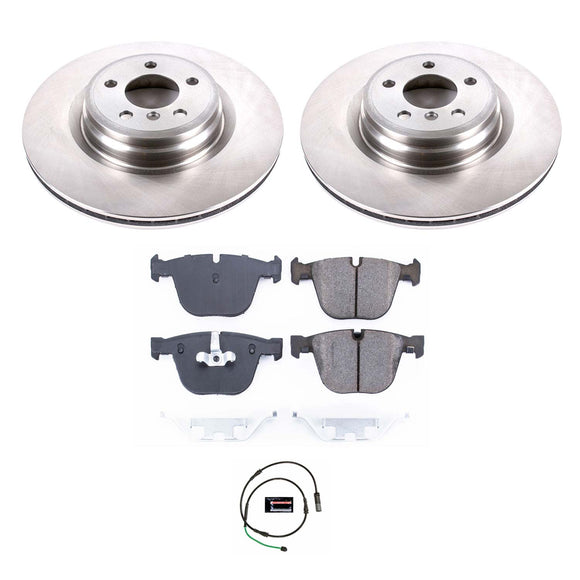 PowerStop OE Stock Replacement Low-Dust Ceramic Brake Pad and Rotor Kit