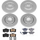 PowerStop Genuine Geomet Coated Rotor and Carbon-Fiber Ceramic Brake Pad Kit