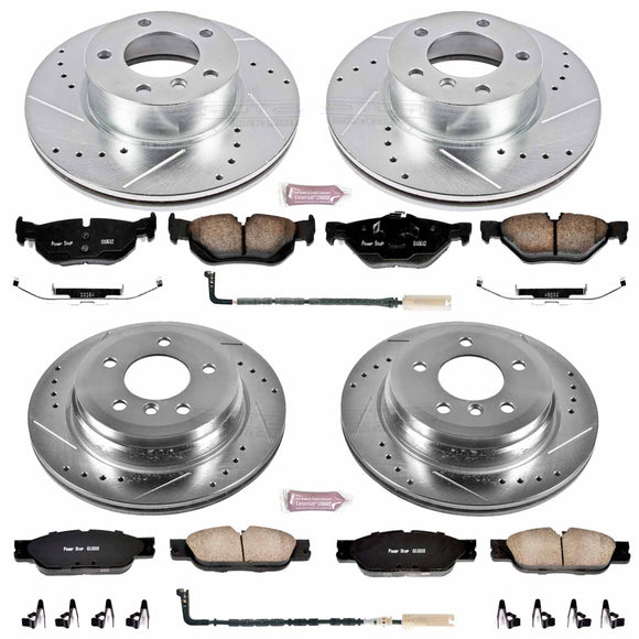 PowerStop Z23 Daily Driver Carbon-Fiber Ceramic Brake Pad and Drilled & Slotted