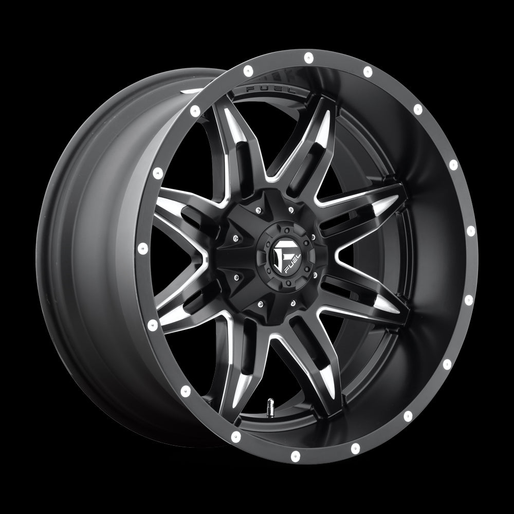 15X8 Fuel D567 LETHAL Matte Black Milled 5X114.3/5X120.65 ET-18 wheel/rim - 0