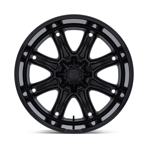 20X9 Fuel 1PC Darkstar Matte Black W/ Gloss Black Lip Blank ET1 Wheel Rim