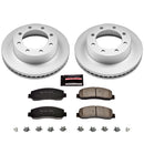 PowerStop Genuine Geomet Coated Rotor and Low-Dust Ceramic Brake Pad Kit