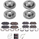 PowerStop OE Stock Replacement Low-Dust Ceramic Brake Pad and Rotor Kit
