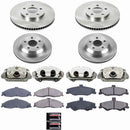 PowerStop OE Stock Replacement Low-Dust Ceramic Brake Pad, Rotor and Caliper Kit