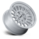 17x8.5 KMC KM733 Impact FFT Gloss Silver Machined Face 6x139.7 ET35 Wheel