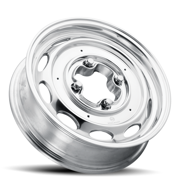 15x5.5 Mobelwagen 430P Interceptor Polished 4x130 ET20 CB85.85 Wheel