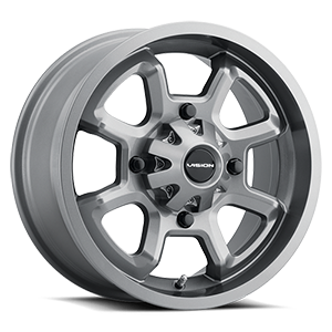 12x8 Vision 415 Bomb Gunmetal 4x110 ET-10.2 Wheel Rim