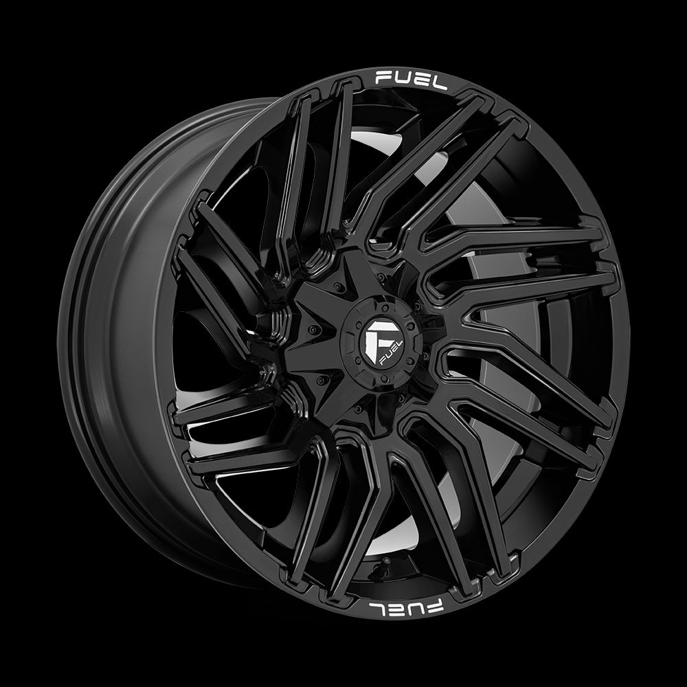 22X10 Fuel D776 Typhoon Gloss Black 8X180 ET-18 wheel/rim - 0