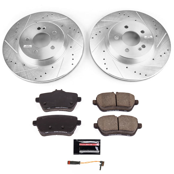 PowerStop Z23 Daily Driver Carbon-Fiber Ceramic Brake Pad and Drilled & Slotted
