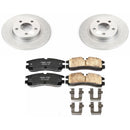 PowerStop Genuine Geomet Coated Rotor and Low-Dust Ceramic Brake Pad Kit