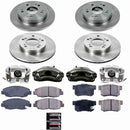 PowerStop OE Stock Replacement Low-Dust Ceramic Brake Pad, Rotor and Caliper Kit