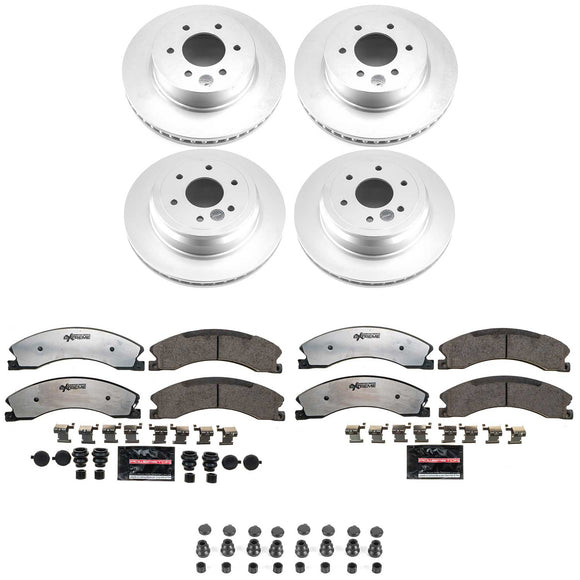 PowerStop Z36 Truck & Tow Premium Carbon-Fiber Ceramic Brake Pad and Fully Coate