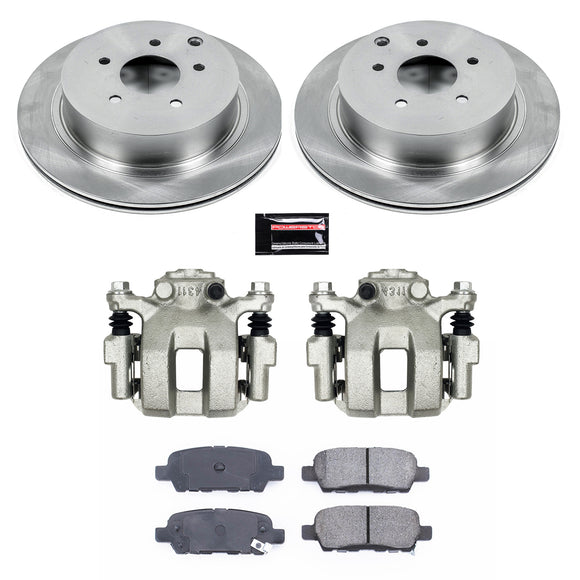 PowerStop OE Stock Replacement Low-Dust Ceramic Brake Pad, Rotor and Caliper Kit