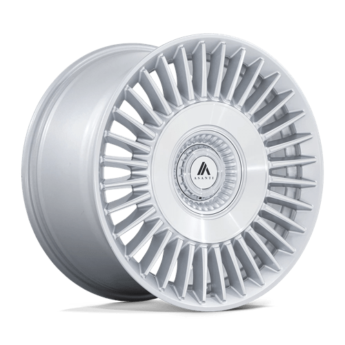 20X9 Asanti Black ABL-40 Tiara Silver 5X112 5X114.3 5X4.5 ET35 Wheel Rim