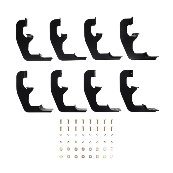 Westin Premier Oval Nerf Step Bar Mount Kit Powder Coated Black Steel 22-2255
