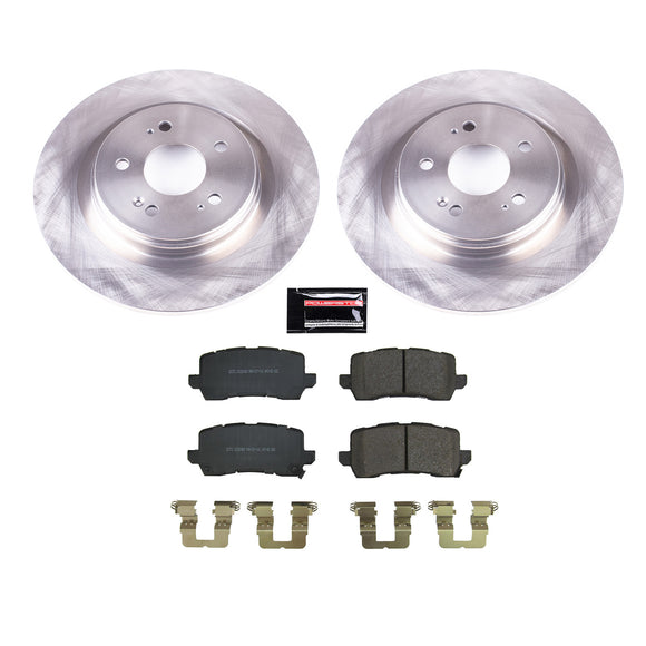 PowerStop OE Stock Replacement Low-Dust Ceramic Brake Pad and Rotor Kit
