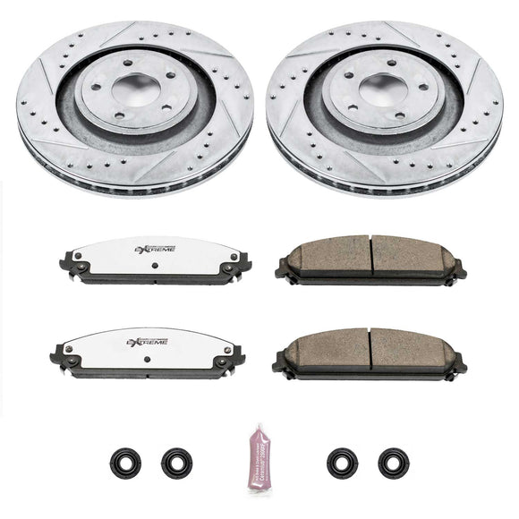 PowerStop Z26 Street Performance Ceramic Brake Pad and Drilled & Slotted Rotor K