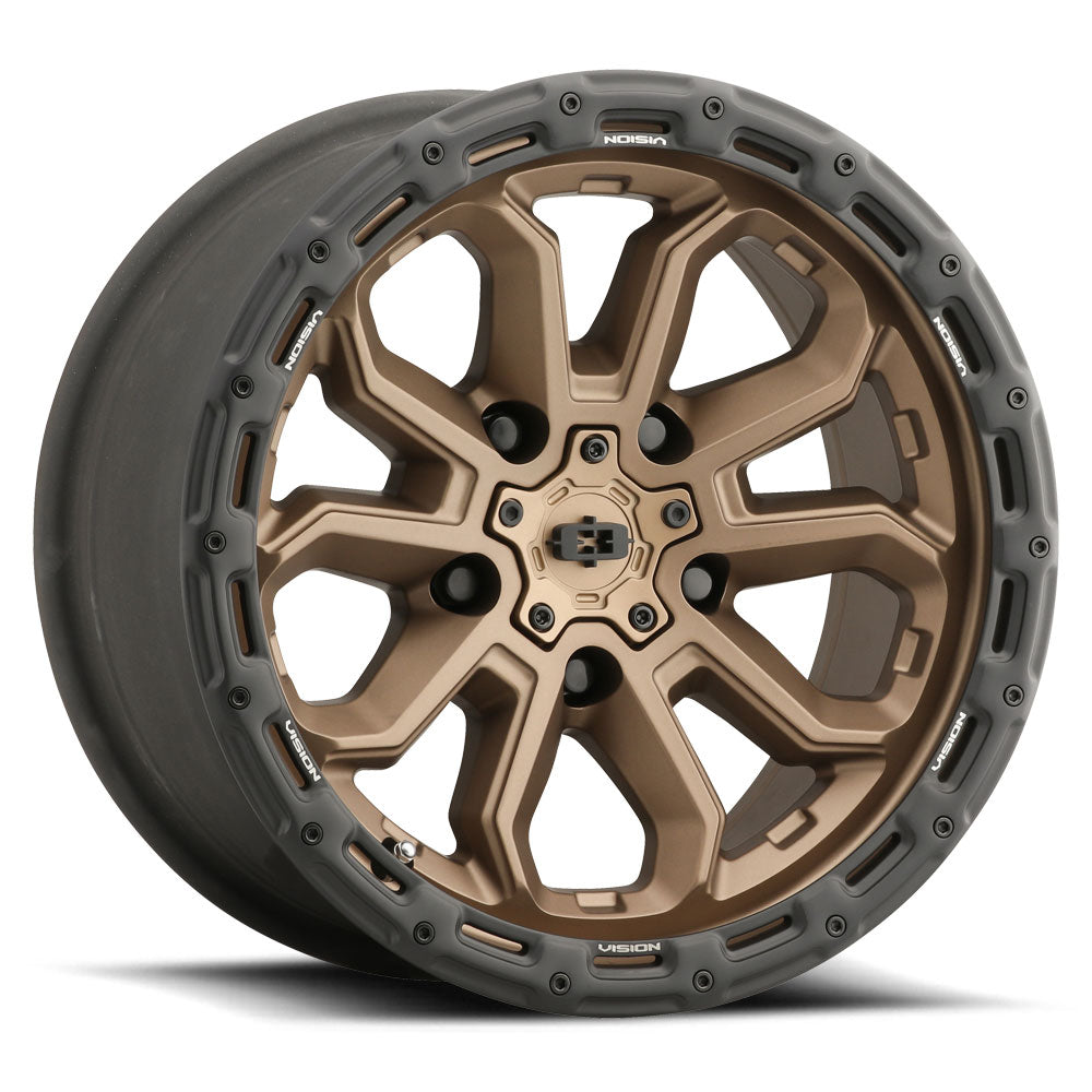 17x9 Vision 405 Korupt Satin Bronze 5x127 5x5 ET-12 Wheel Rim