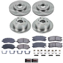 PowerStop OE Stock Replacement Low-Dust Ceramic Brake Pad and Rotor Kit