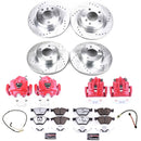 PowerStop Z26 Street Performance Ceramic Brake Pad, Drilled Slotted Rotor, and C