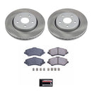 PowerStop Semi-Coated Rotor and Low-Dust Ceramic Brake Pad Kit