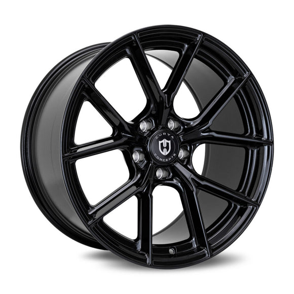 19x8.5 Curva CFF70 Gloss Black 5x112 ET42 wheel/rim