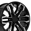20" Replica CV69 fits Chevrolet Silverado 20 in. x 9 in. Gloss Black