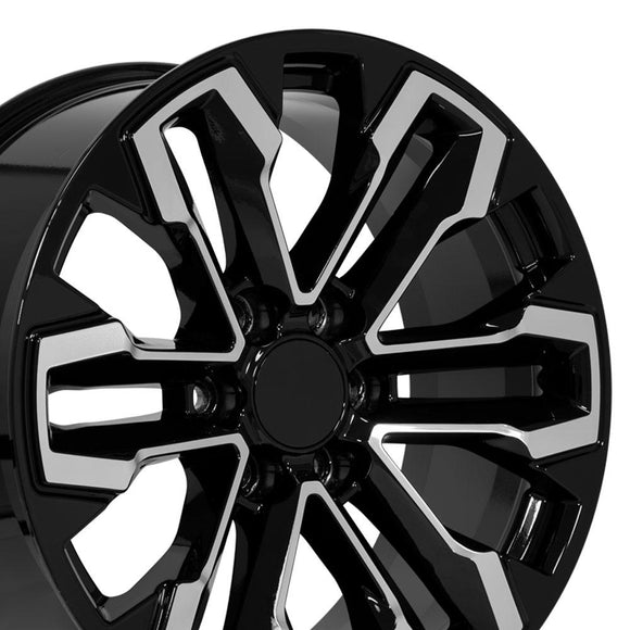 20" Replica CV69 fits Chevrolet Silverado 20 in. x 9 in. Gloss Black