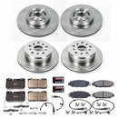 PowerStop OE Stock Replacement Low-Dust Ceramic Brake Pad and Rotor Kit