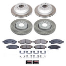 PowerStop Semi-Coated Rotor and Low-Dust Ceramic Brake Pad Kit
