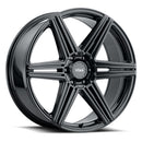 20x8.5 Voxx Sotto Gloss Black 6x120 ET39 CB78.1 Wheel Rim-1
