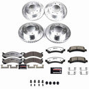 PowerStop Z36 Carbon-Fiber Ceramic Brake Pad with Drilled and Slotted Rotor Kit